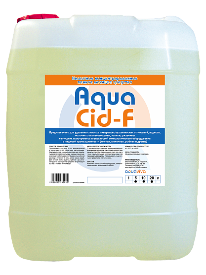 Кислотное пенное моющее средство  AquaCid-F 1л