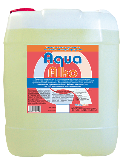 Высокощелочное не пенное моющее средство Aqua Alko 20л (36%)