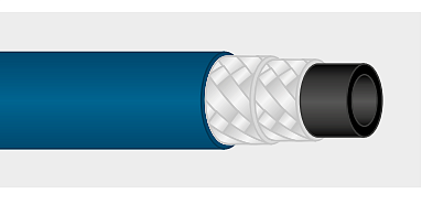 Шланг пищевой синий 2SN12, 400 бар, 150°C, AQUASTRONG