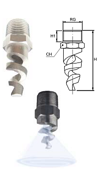 Полноконусные форсунки E (Стандартные спирального типа)