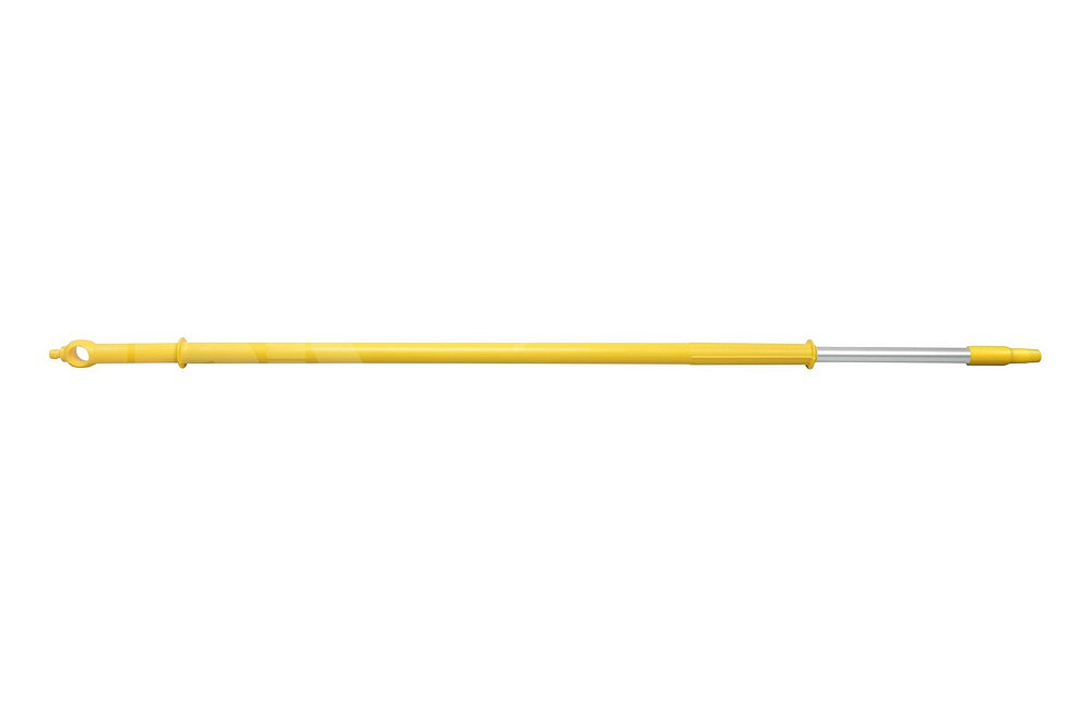 Ручка телескоп. эргономичная, алюминий (с подачей воды) - 1250/2000х32 мм., желтый