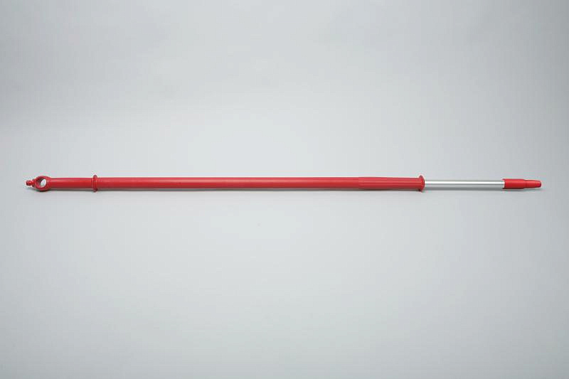 Ручка телескоп. эргономичная, алюминий (с подачей воды) - 1750/3000х32 мм., красный