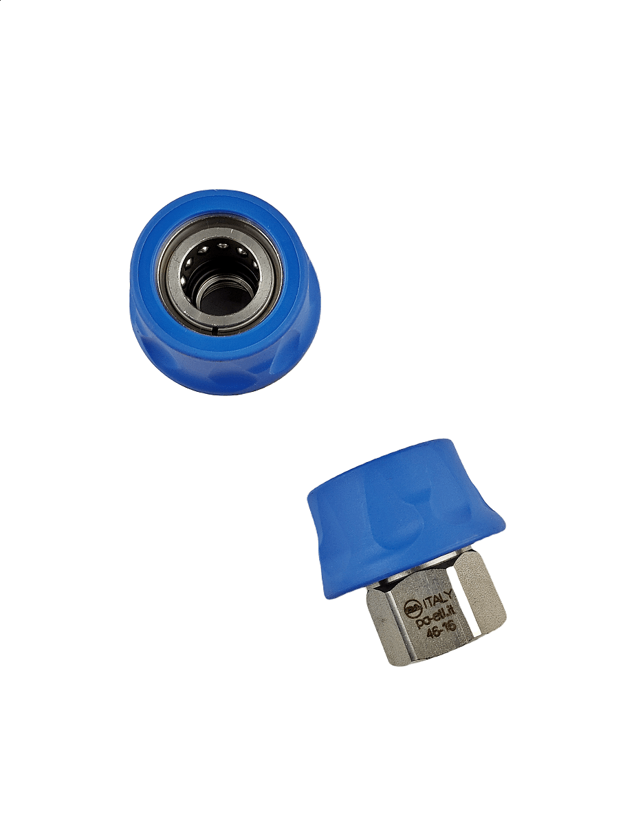 Байонет ARS 178 высокого давления 1/2"г, 250 бар (нерж) в синем пластике.