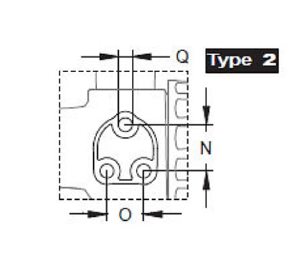 Кран 2х ходовой; тип ручки LC; крепление TYPE 2; вх.-вых.Г1"1/2