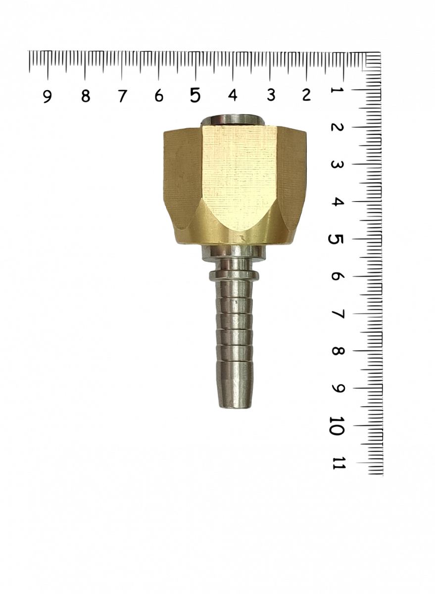 Фитинг гайка EASY LOCK22 1SN,2SN,,DN8, материал латунь, нерж