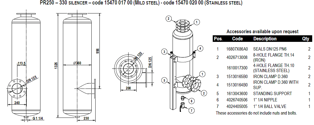 МАСЛОУЛОВИТЕЛЬ PR 250-330