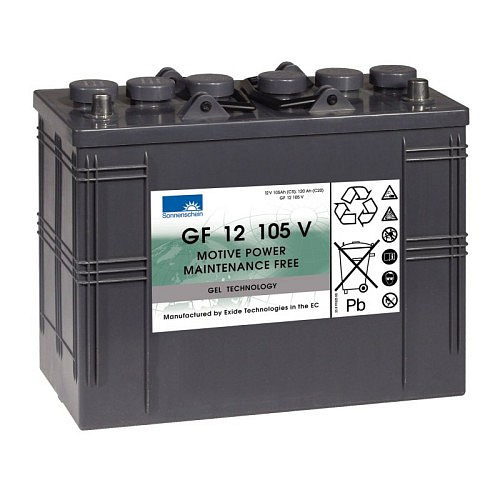 GEL аккумулятор Sonnenschein: 12В-105А/ч (С5)