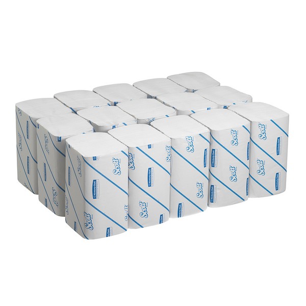 Бумажные полотенца Kimberly-Clark  в пачках Scott®Xtra белые однослойные (15 пачек х 320 листов)