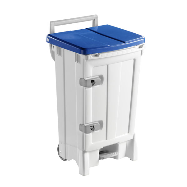 Контейнер для мусора TTS OPEN-UP синий, 90 л