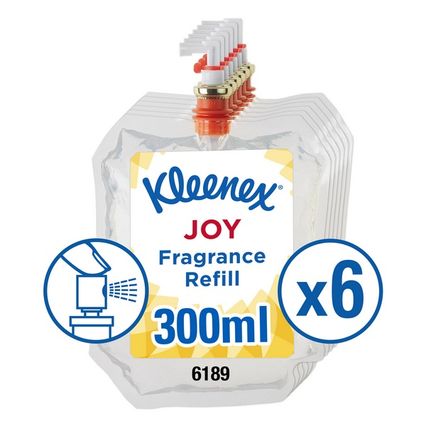 Освежитель воздуха Kimberly-Clark KLEENEX® Аромат Joy - Сменный блок / Прозрачный /300 ml