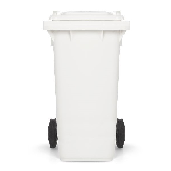 Контейнер для мусора TTS белый, 120 л