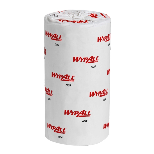 Протирочные салфетки Kimberly-Clark Wypall L10 - Компактный рулон / Белый