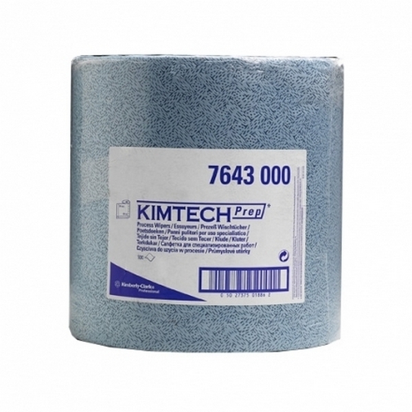 Протирочные салфетки Kimberly-Clark  Kimtech - Большой рулон / Синий