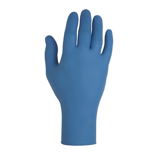 Нитриловые перчатки Kimberly-Clark  KleenGuard® G10 FleX - 24см, единый дизайн для обеих рук / Синий /