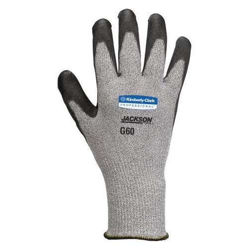 Перчатки Kimberly-Clark  KleenGuard® G60 Endurapro™ , стойкие к порезам (5 уровень) - Индивидуальный дизайн для левой и правой руки / Серый и черный /