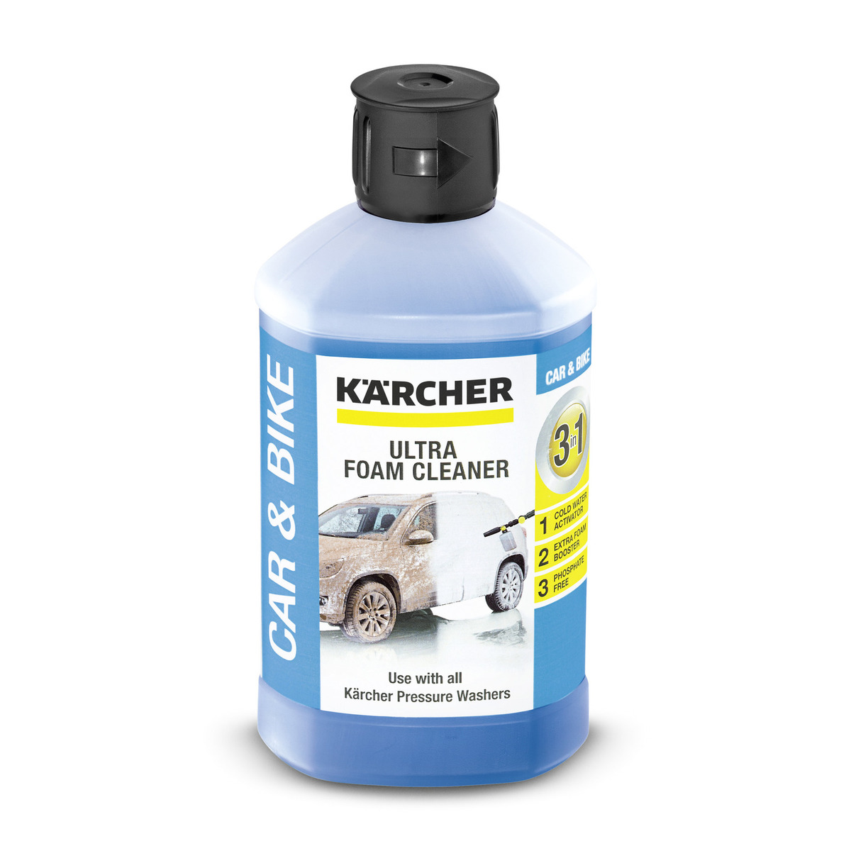 Автошампунь Karcher Ultra Foam Cleaner «3 в 1», активная пена, 1 л